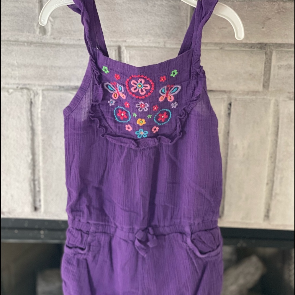 4T Girl Purple Romper